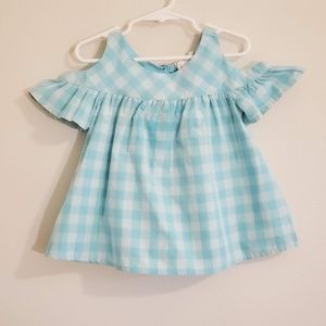 Cat & Jack Cold Shoulder Blue Shirt